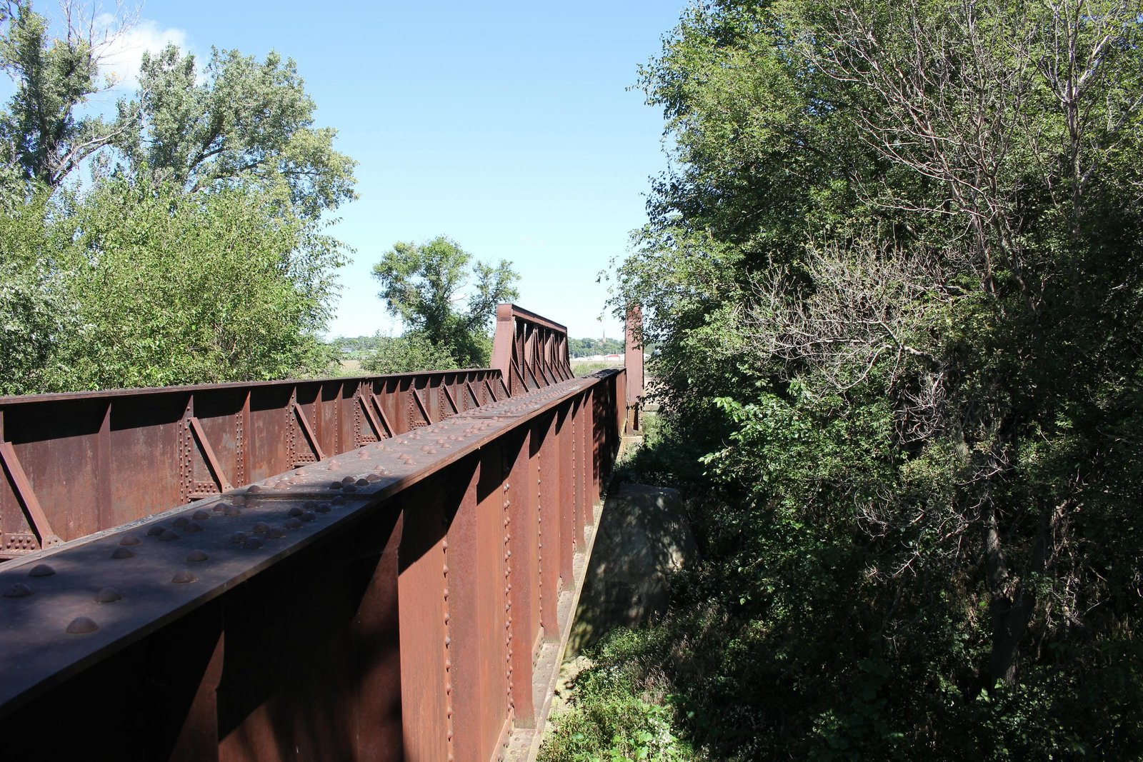 Looking north